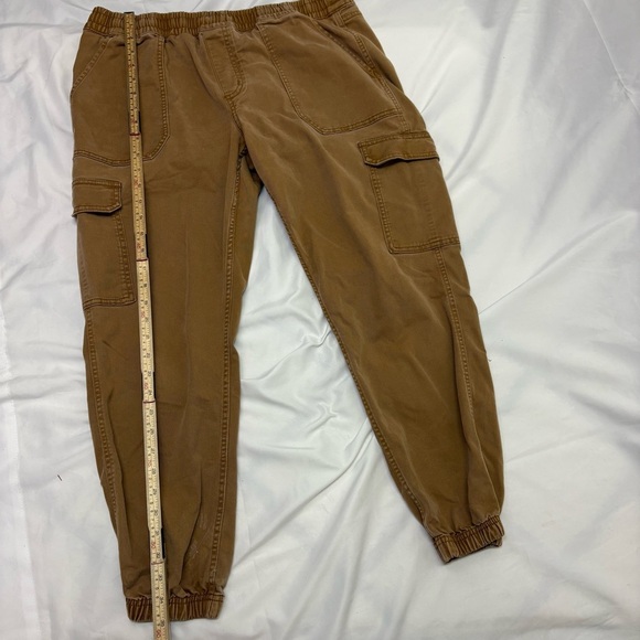 Carhartt Twill Cargo Tencel Women’s Large Joggers Rugged Flex Soft Natural Pants - Picture 4 of 8